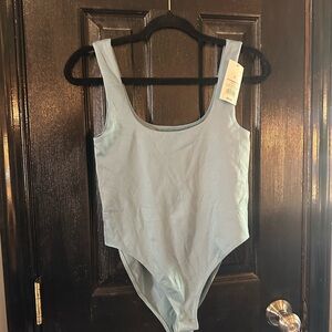 Teal Bodysuit by a new day size small with built in shelf bra